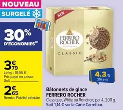 Ferrero Rocher - Bâtonnets De Glace