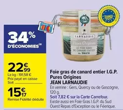 jean larnaudie - foie gras de canard entier i.g.p.