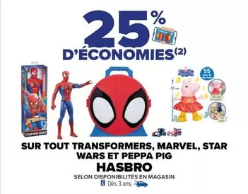 Hasbro : Découvrez les jouets Transformers, Marvel, Star Wars et Peppa Pig - Promotions et caractéristiques exceptionnelles !