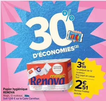 renova - papier hygiénique