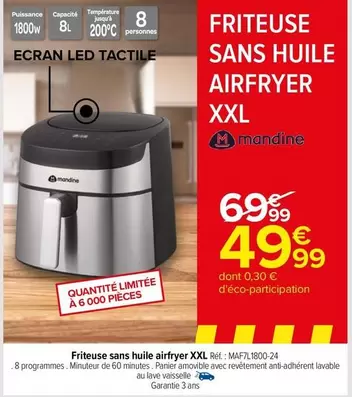 Écran - Friteuse Sans Huile Airfryer Xxl