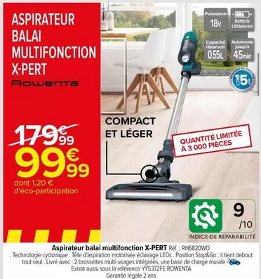 rowenta - aspirateur balai multifonction x-pert