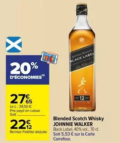 johnnie walker - blended scotch whisky