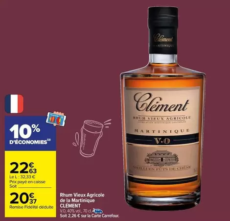 carrefour - rhum vieux agricole de la martinique