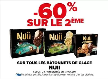 nuii - sur tous les bâtonnets de glace