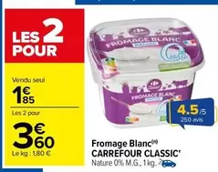 carrefour - fromage blanc