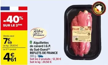 Reflets de France - Aiguillettes de Canard I.G.P. du Sud-Ouest : un délice authentique en promotion