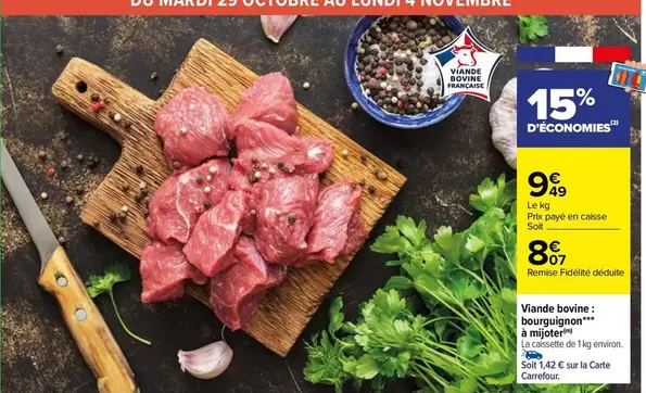 Carrefour - Viande Bovine: Bourgigamont