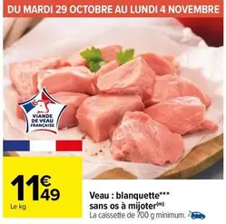 Veau : Blanquette Sans Os À Mijoter