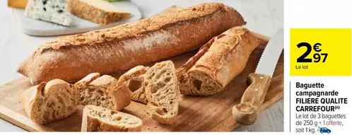 carrefour - baguette campapande filiere qualite