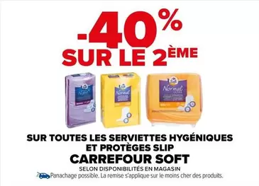 Promo Carrefour : Serviettes Hygiéniques et Protège-Slips à Prix Réduits