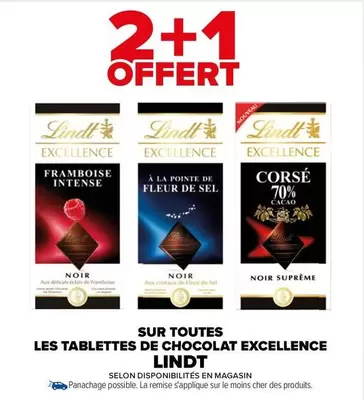 Lindt Excellence : Découvrez toutes les tablettes de chocolat