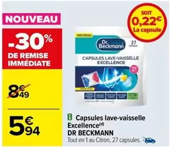 Dr. Beckmann - Capsules Lave-vaisselle Excellence