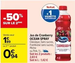 tefal - jus de cranberry