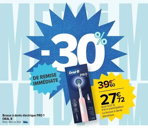 Oral-B - Brosse À Dents Électrique Pro 1