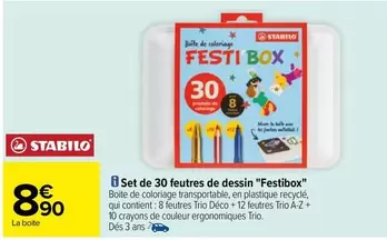 stabilo - set de 30 feutres de dessin