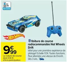 Hot Wheels Drift - Voiture de Course Radiocommandée Performante avec Promo Spéciale