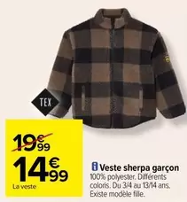 Tex - Veste Sherpa Garçon