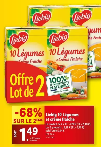 Liebig - 10 Légumes Et Crème Fraîche