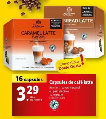 Bellarom - Capsules De Café Latte