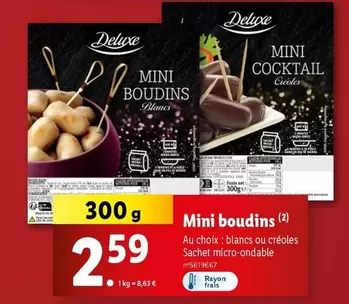 Deluxe - Mini Boudins