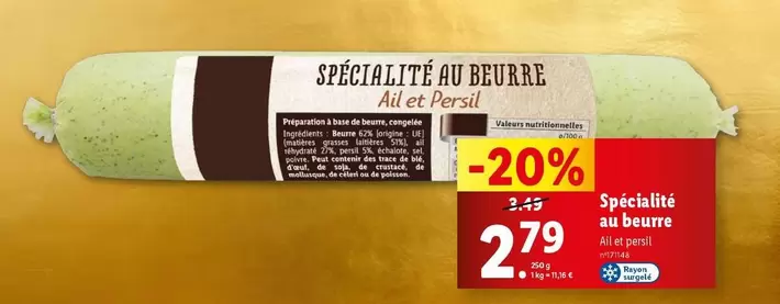 Spécialité Au Beurre