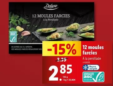 Deluxe - 12 Moules Farcies