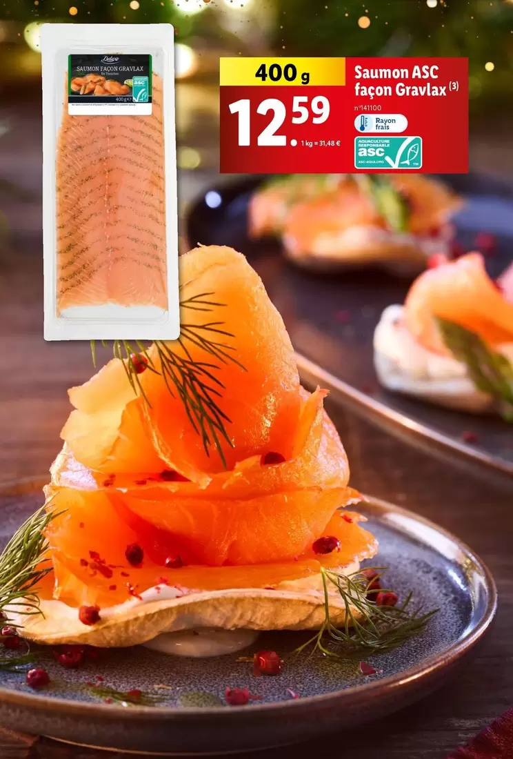 Deluxe - Saumon ASC Façon Gravlax