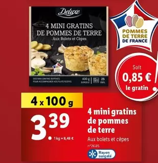 Deluxe - 4 Mini Gratins De Pommes De Terre