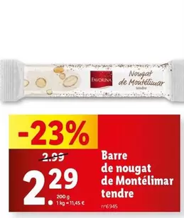 Barre De Nougat De Montelimar Tendre