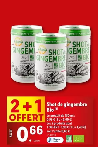 Solevita - Shot De Gingembre Bio