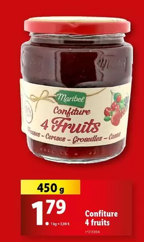 Maribel - Confiture 4 Fruits