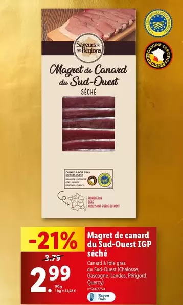 Magret de Canard du Sud-Ouest IGP - Saveurs de Nos Régions