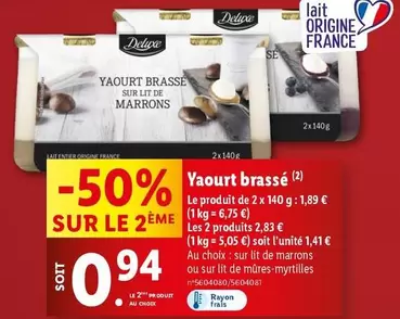 Deluxe - Yaourt Brassé