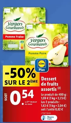 Vergers Gourmands - Dessert De Fruits