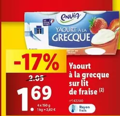 Envia - Yaourt A La Grecque Sur Lit De Fraise