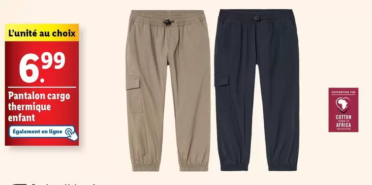 lupilu - pantalon cargo thermique enfant