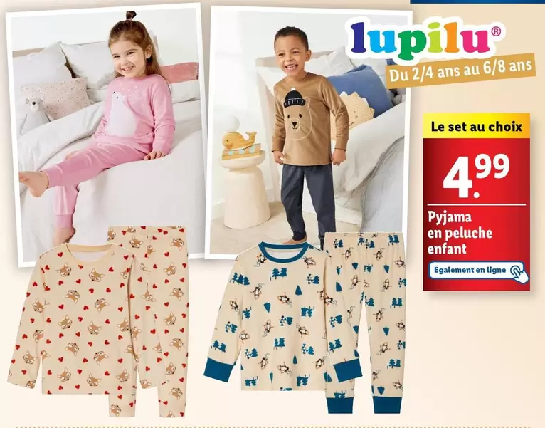 Lupilu - Pyjama En Peluche Enfant