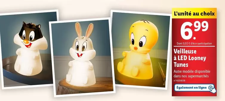 Veilleuse À Led Looney Tunes