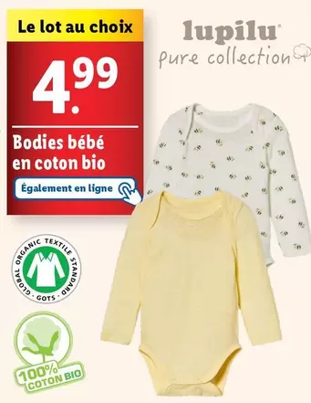 Lupilu - Bodies Bébé En Coton Bio