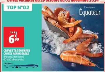 Crevettes Entières Cuites Réfrigérées