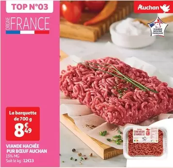 Auchan - Viande Hachée Pur Bœuf