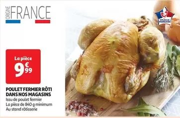 Poulet Fermier Rôti Dans Nos Magasins