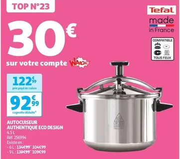 Tefal - Autocuiseur Authentique Eco Design