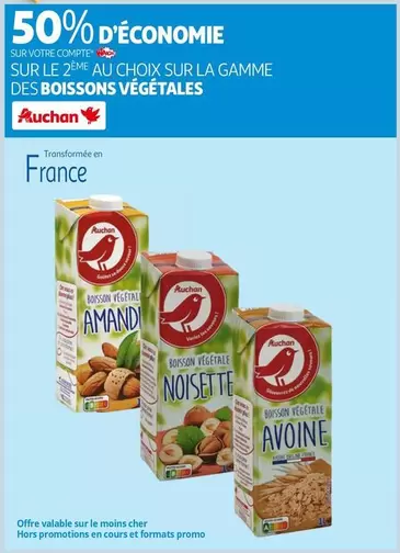 Auchan - Sur La Gamme Des Boissons Végétales