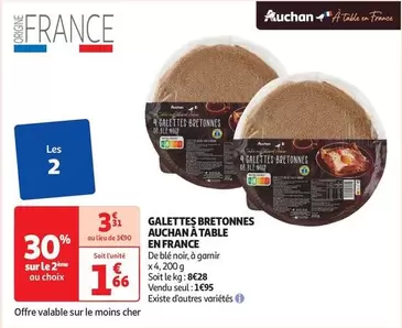 Auchan - Galettes Bretonnes À Table En France