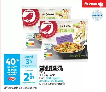 Auchan - Poêlée Asiatique Surgelée