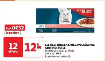 Purina Gourmet Perle - Filetines en Sauce avec Légumes : un délice pour vos félins