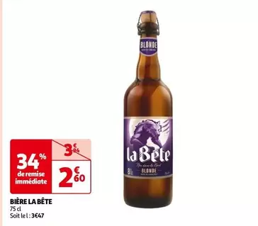 la bête - bière