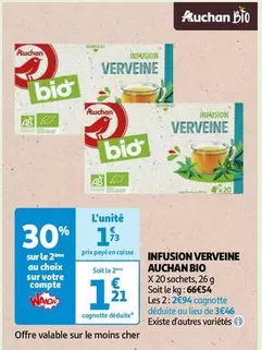 Auchan - Infusion Verveine Bio